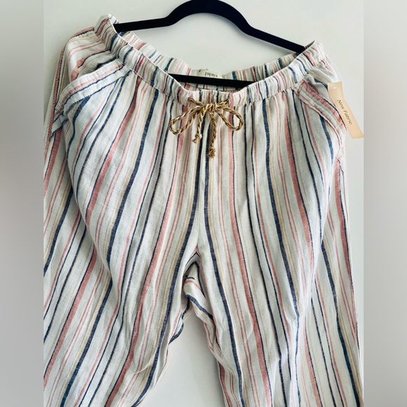 Linen Pants with tie waist - Picture 5 of 8